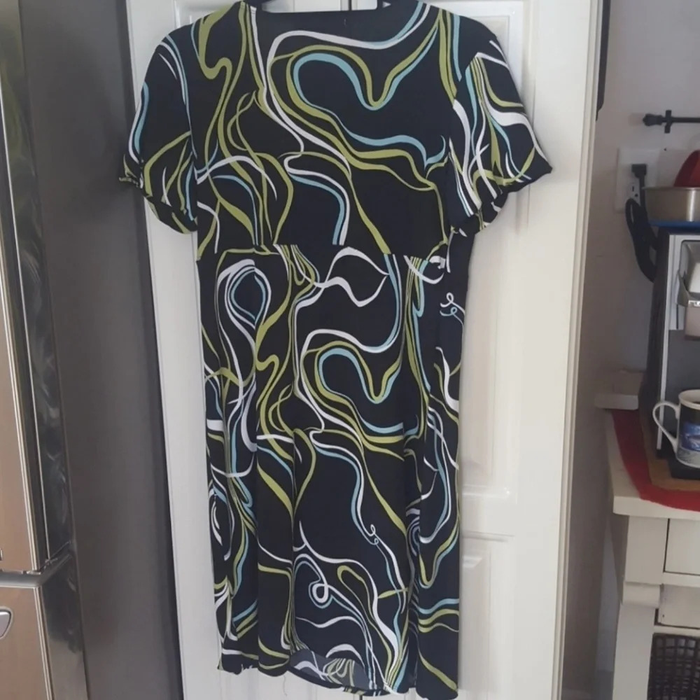 Notations Geometric Pattern Dress - Picture 3 of 6